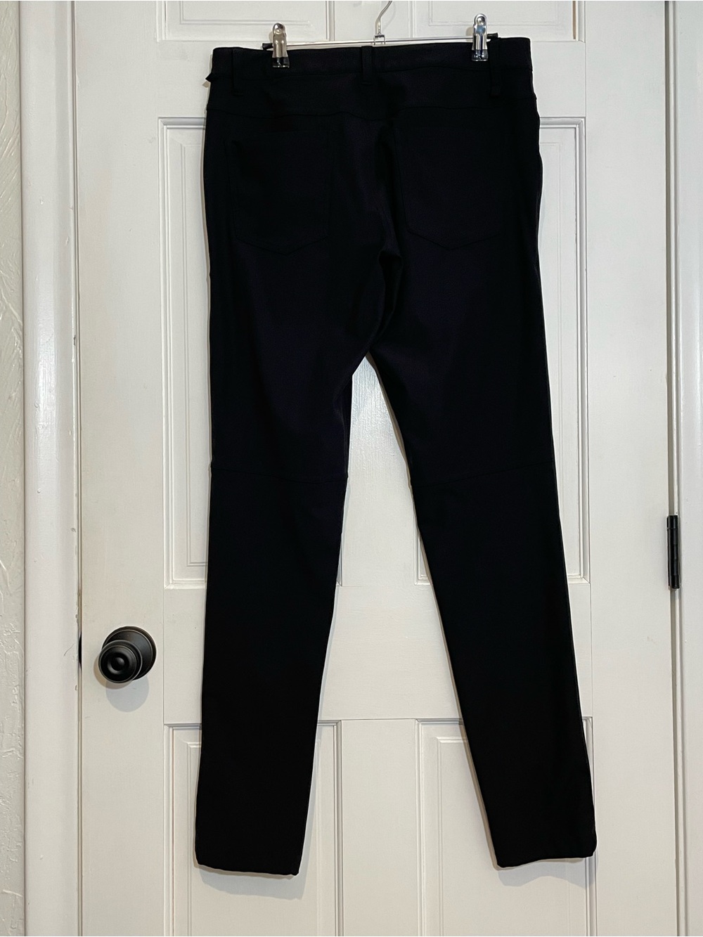 Lululemon ABC Slim Pants Mens 30x34 Black Warpstreme 5 Pocket Stretch - Picture 2 of 5